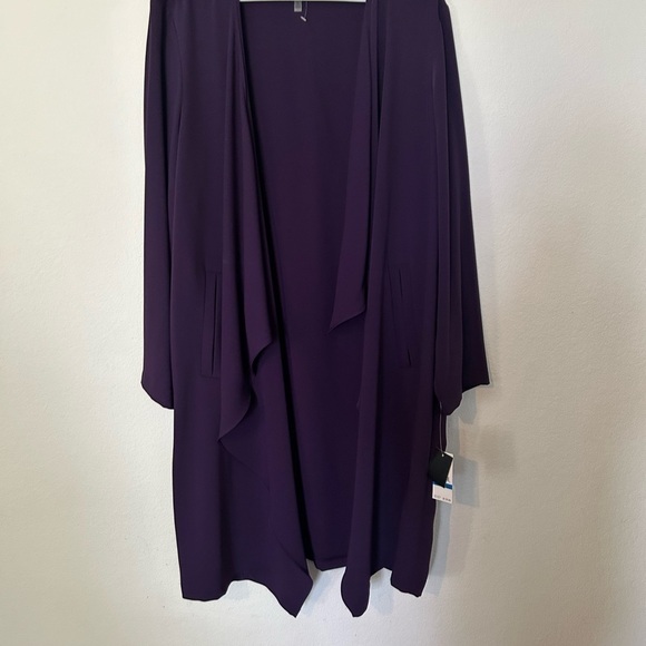 NWT Nine West Women's Draped Duster
Jacket Purple Size 1X - Picture 3 of 12